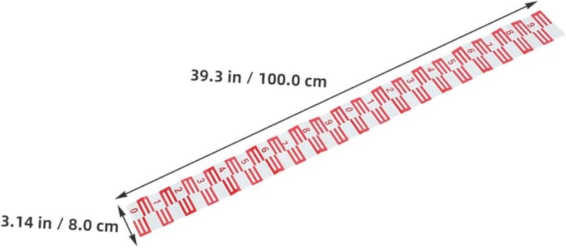 2Pcs Reflective Water Level Scale Stickers Self Adhesive Pool Spa Tank Gauge - Image 2